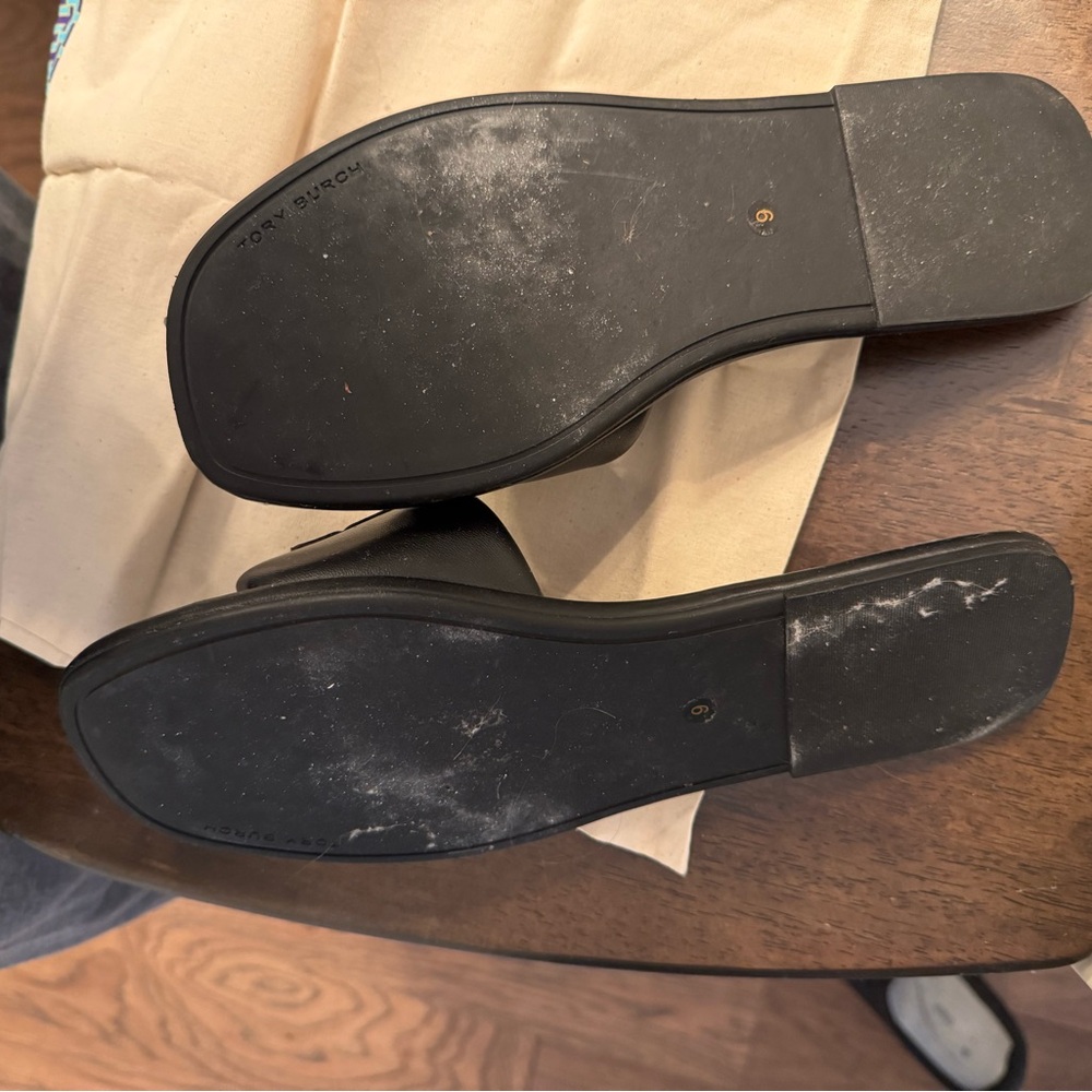 Tory Burch Double T slide sandals size 9 - Picture 4 of 7